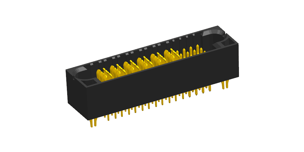 6P电力+16P信号 5.08mm 公端座 180度 插片式电源信号连接器